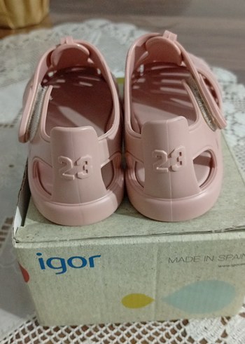 İgor Kız Çocuk Pembe Cırtlı Sandalet - Görsel 5