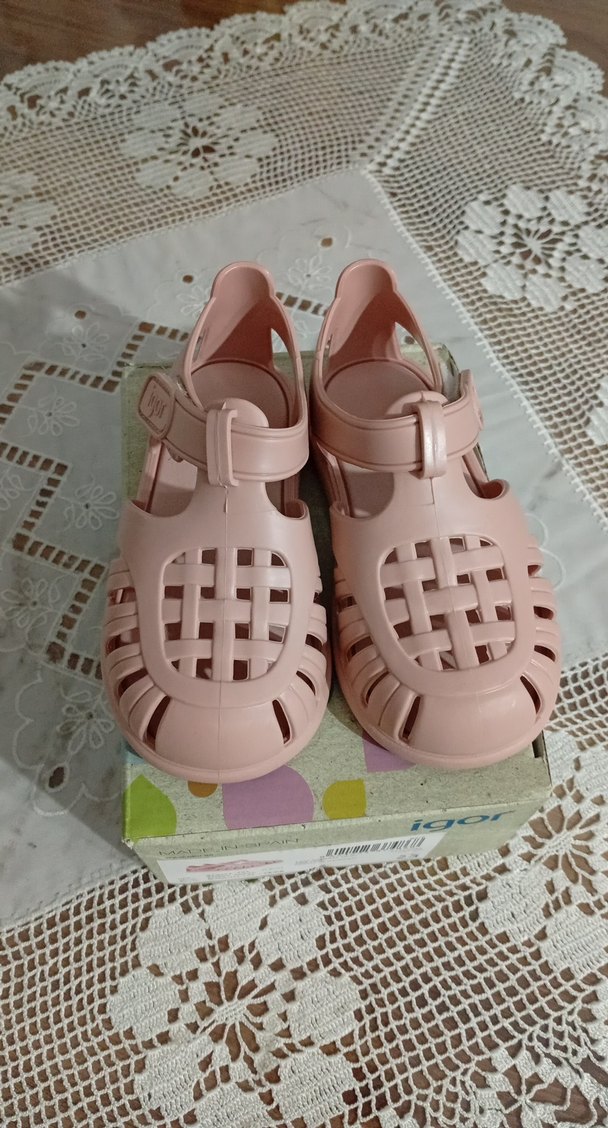 İgor Kız Çocuk Pembe Cırtlı Sandalet - Görsel 2