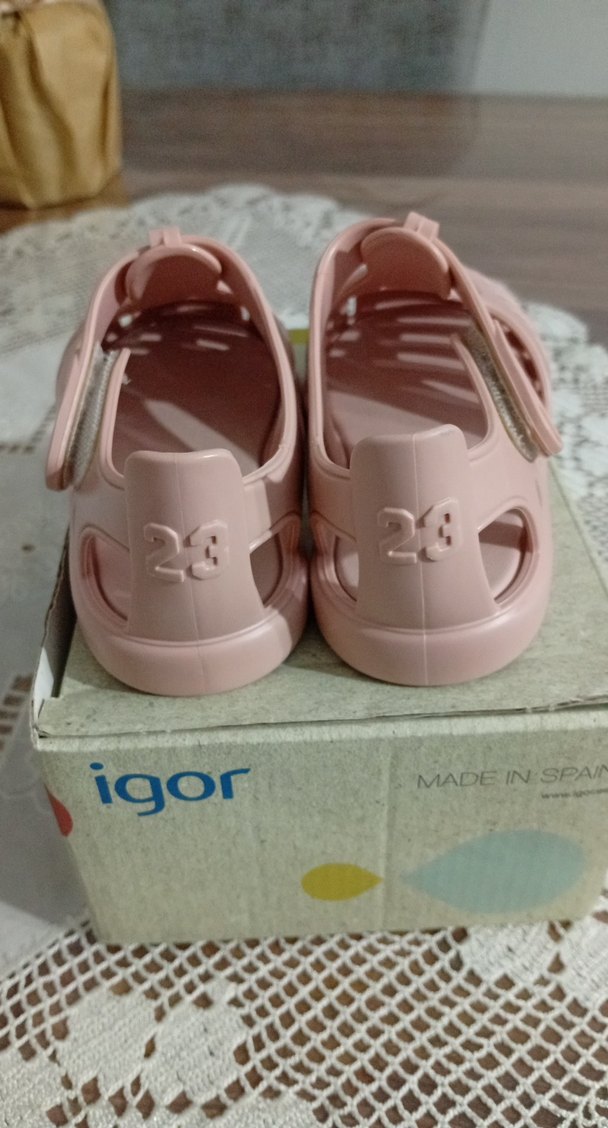 İgor Kız Çocuk Pembe Cırtlı Sandalet - Görsel 5