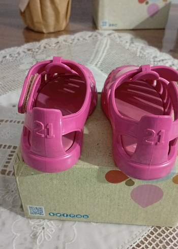 Kız Çocuk Pembe Kalp Detaylı İgor Sandalet - Görsel 4