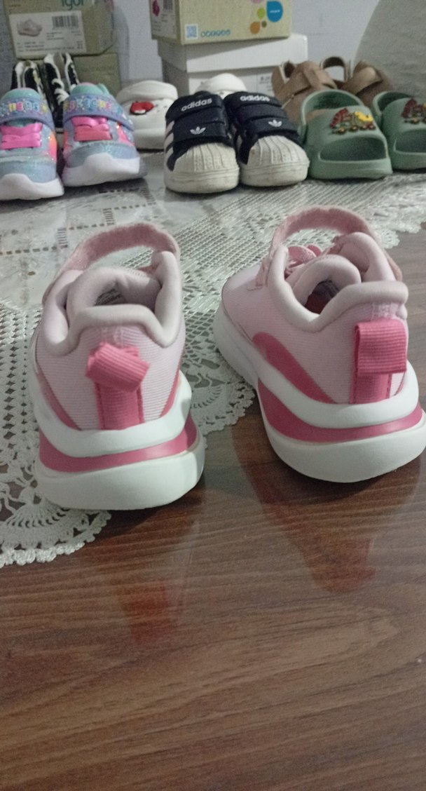 Pembe Bağcıklı Kız Çocuk Spor Ayakkabı - Görsel 4