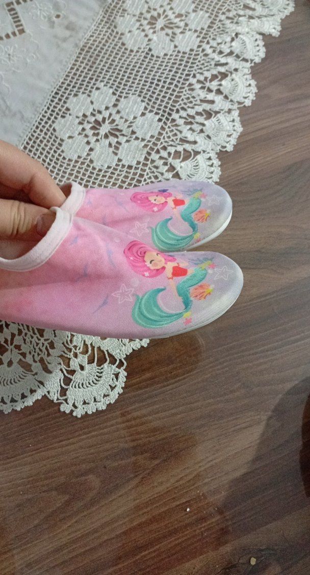 Pembe Denizkızı Desenli Kız Çocuk Deniz Ayakkabısı - Görsel 2