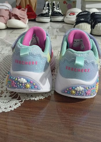 Kız Çocuk Renkli Skechers Spor Ayakkabı - Görsel 5
