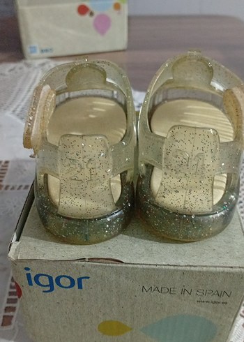 İgor Simli Şeffaf Papatya Detaylı Kız Çocuk Ayakkabı - Görsel 4