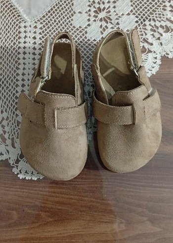 Bej  vizon Süet yazlık cırtlı kız çocuk terlik - Görsel 5