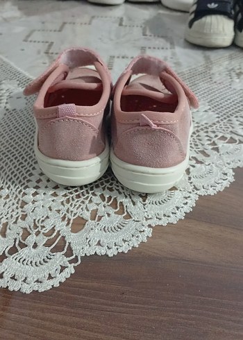 Kız Bebek İlk Adım Ayakkabısı Pembe Velcro - Görsel 4