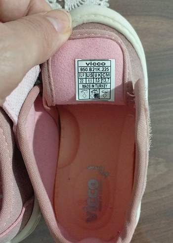 Kız Bebek İlk Adım Ayakkabısı Pembe Velcro - Görsel 6