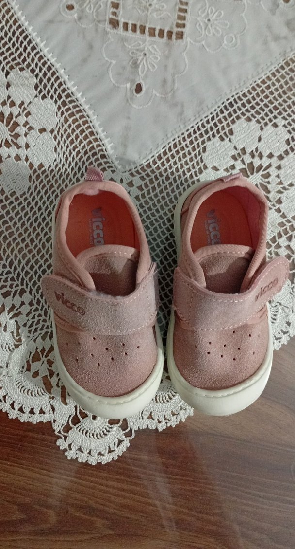 Kız Bebek İlk Adım Ayakkabısı Pembe Velcro - Görsel 3