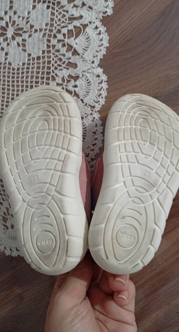 Kız Bebek İlk Adım Ayakkabısı Pembe Velcro - Görsel 5