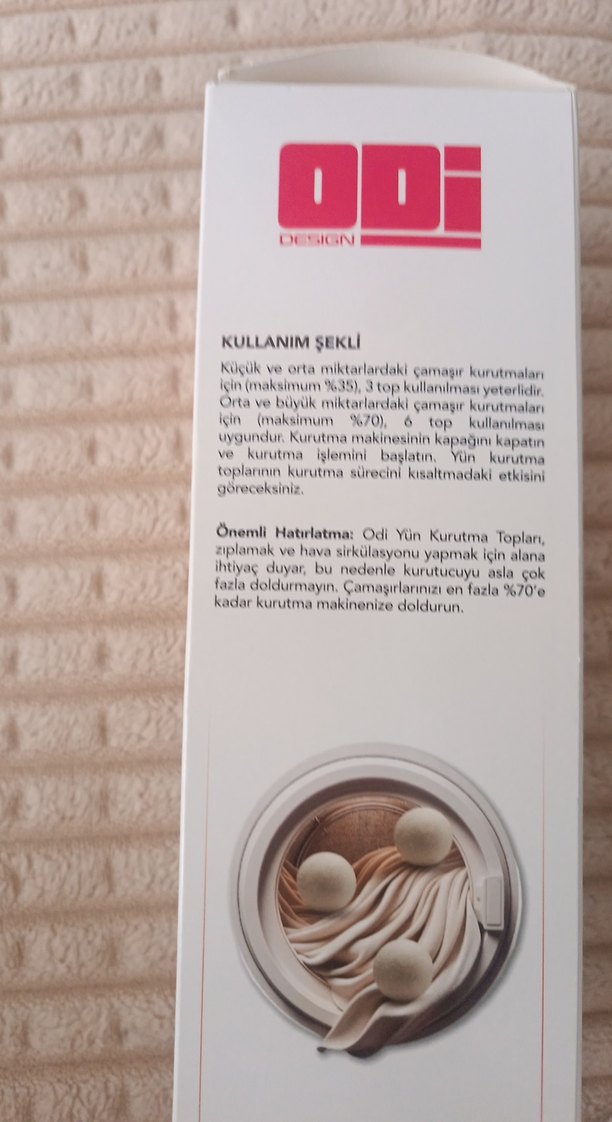 Bej Yün Kurutma Topları - 3 Adet - Görsel 4