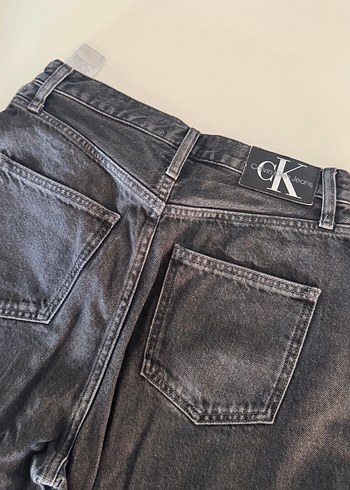 Calvin klein Gri Baskılı Düğmeli Regular Fit Kadın Jean