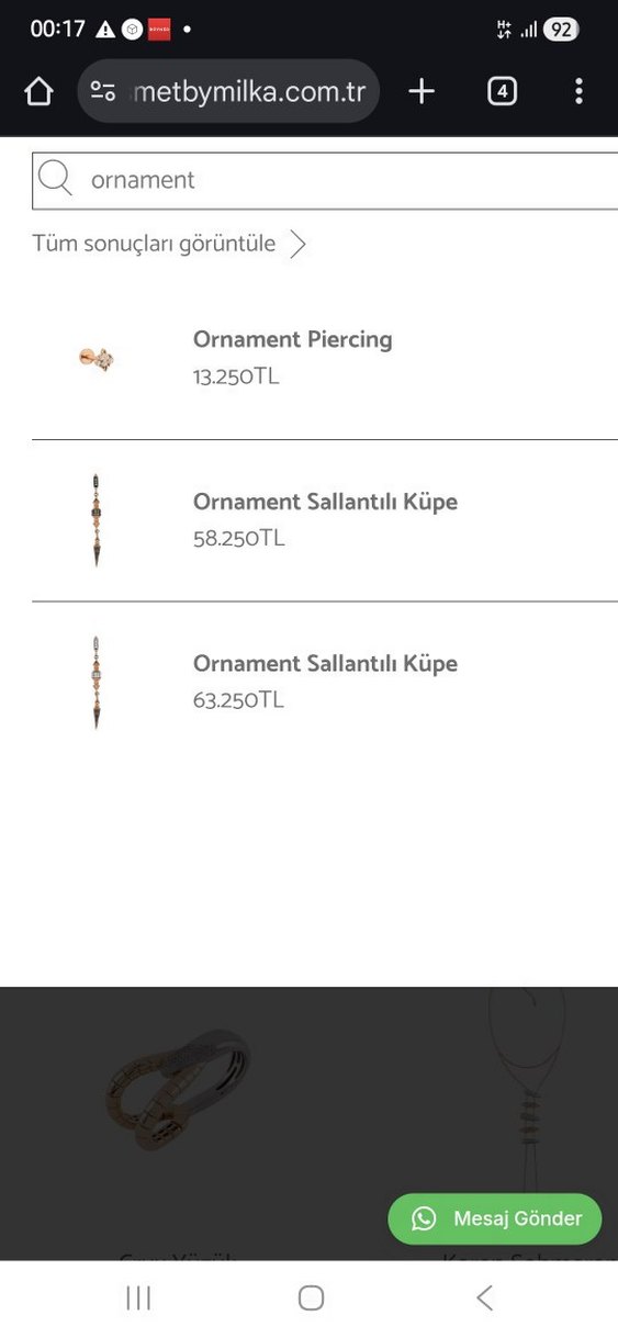 Kısmet By Milka Küpe set - adedi 25.000TL - Görsel 4