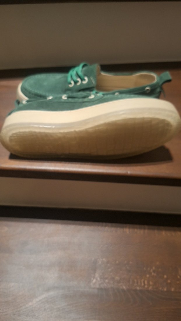 Yeşil Süet Platform Topuklu Günlük Kadın Ayakkabı - Görsel 2