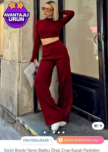 Trendyol & Milla Bordo Kadın Eşofman Takımı