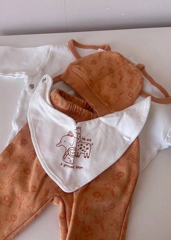 Bebek Erkek Hastane Çıkışı 4'lü Takım - Görsel 2