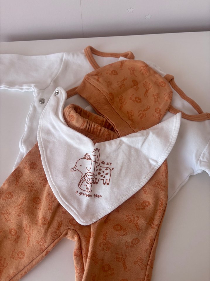 Bebek Erkek Hastane Çıkışı 4'lü Takım - Görsel 2