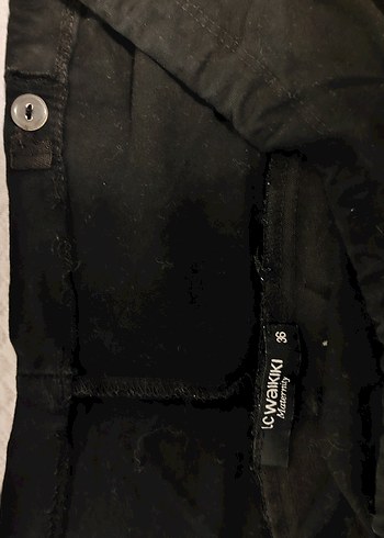 Siyah Slim Fit Hamile Pantolonu - Görsel 3