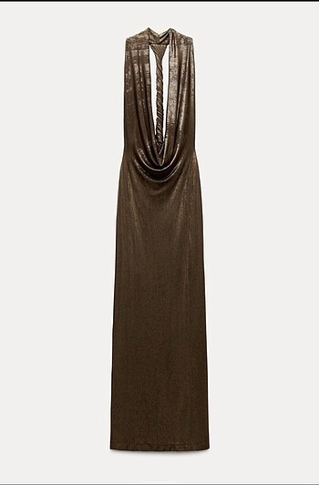 Zara halter yaka elbise