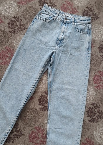 Zara Açık Mavi Mom Jean
