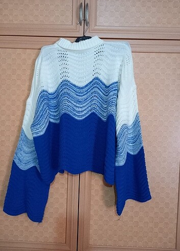universal Beden lacivert Renk Triko kazak crop
