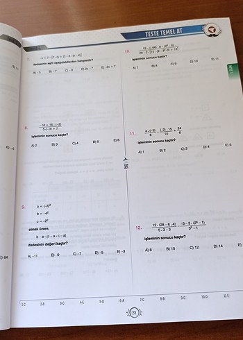 Beden 10 Günde Temel Atma Matematik Video Ders Kitabı