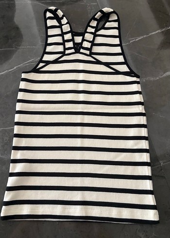 s Beden Massimo DUTTİ çizgili pamuklu bluz