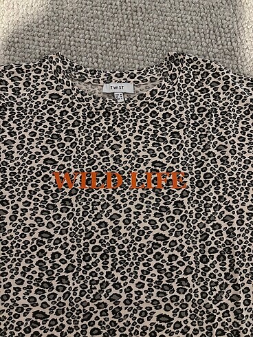m Beden TWİST LEOPAR TSHİRT