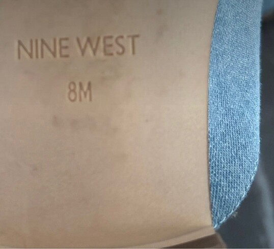 39 Beden mavi Renk NİNE WEST ÖNÜ KAPALI TERLİK38M