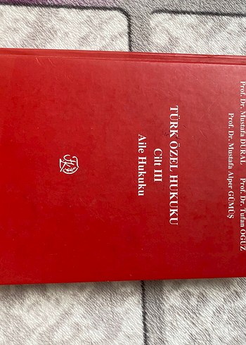Türk Özel Hukuku Cilt III Aile Hukuku Kitabı