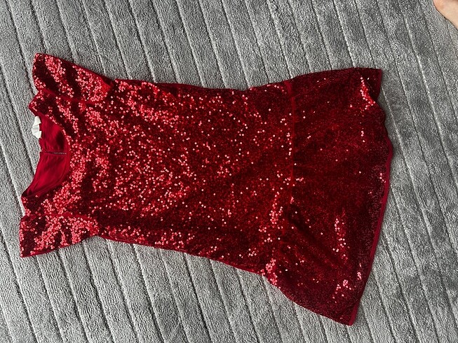 9 Yaş Beden bordo Renk H&m Kız çocuk elbise
