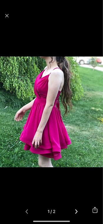 Fuşya abiye