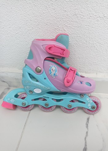 Renkli Pembe Kız Paten