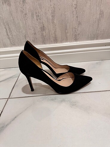 Mango Mango stiletto siyah ayakkabı