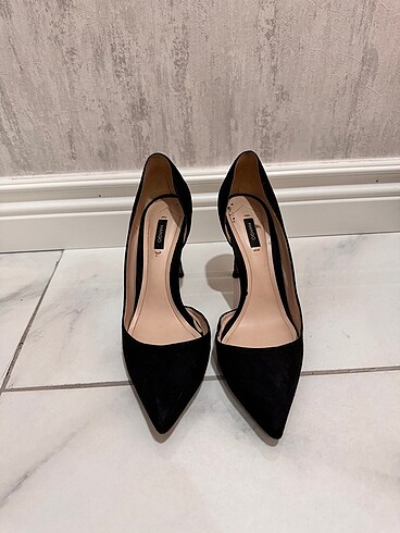 Mango stiletto siyah ayakkabı