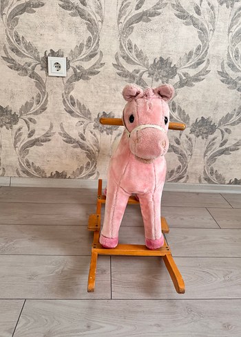 Ikea Pembe Peluş Sallanan At Oyuncak