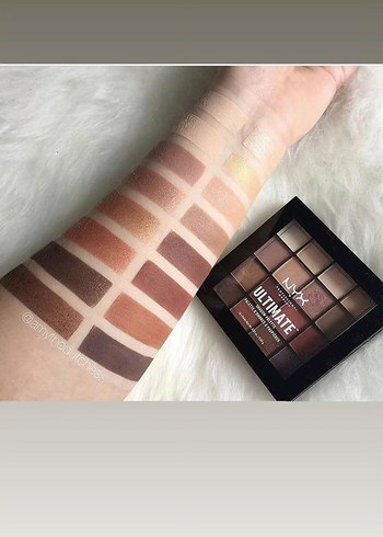 NYX Ultimate Göz Farı Paleti - Koyu Bej Tonlar
