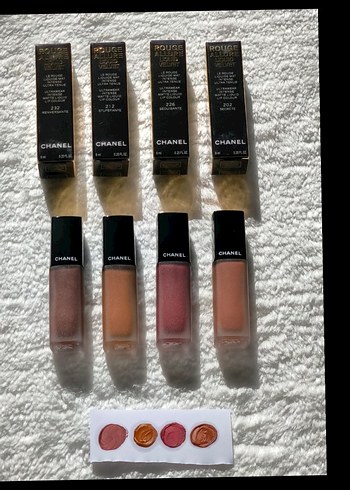 Chanel Rouge Lipstick Set - Açık Bej Tonları