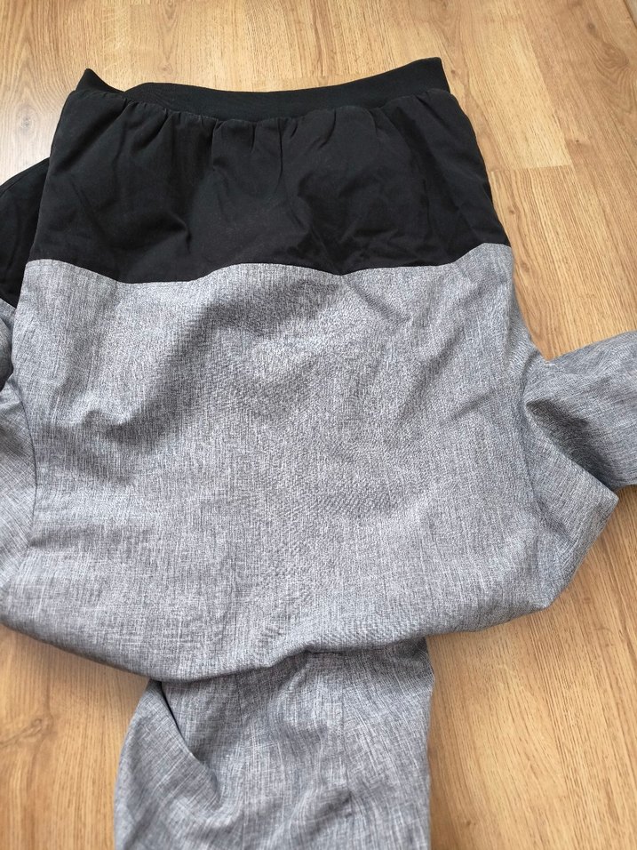 Kapüşonlu Gri Siyah Erkek Mont - Görsel 4