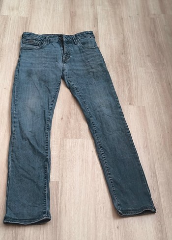 Gri Erkek Denim Pantolon - Regular Fit