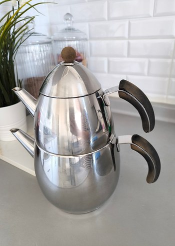 Gri Çelik Çaydanlık karaca - Görsel 2