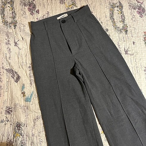 s Beden PULLBEAR GRİ PANTOLON PALAZZO
