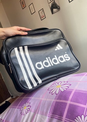 Adidas Siyah adidas Baskılı Omuz Çantası