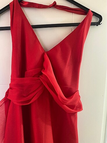 Abiye kırmızı elbise - Görsel 3