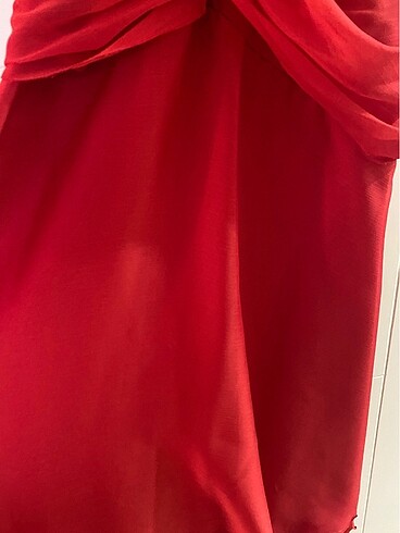 Abiye kırmızı elbise - Görsel 4
