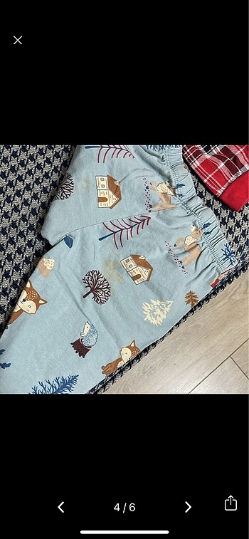 9-12 Ay Beden çeşitli Renk Pijama takımı