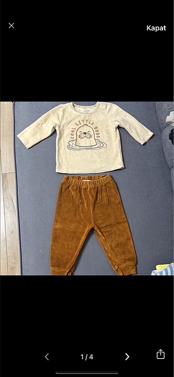 Kadife pijama takımı pantolon kazak