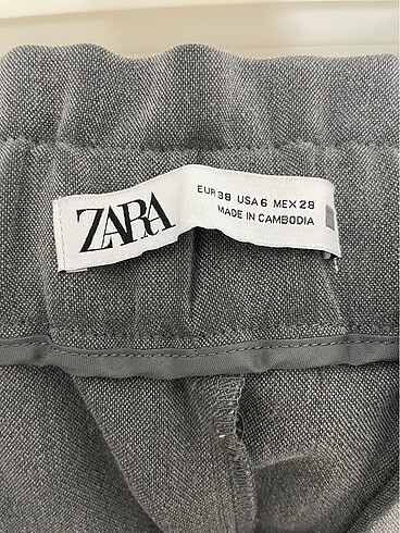 38 Beden Zara Pantolon