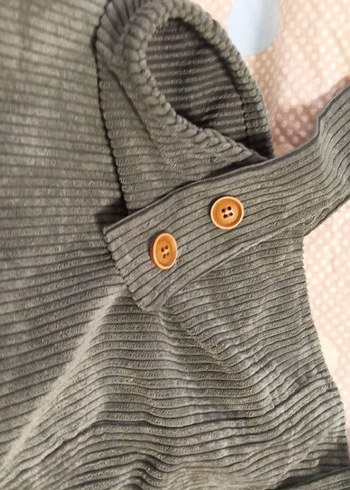 haki kadın salopet kadife. L - Görsel 2