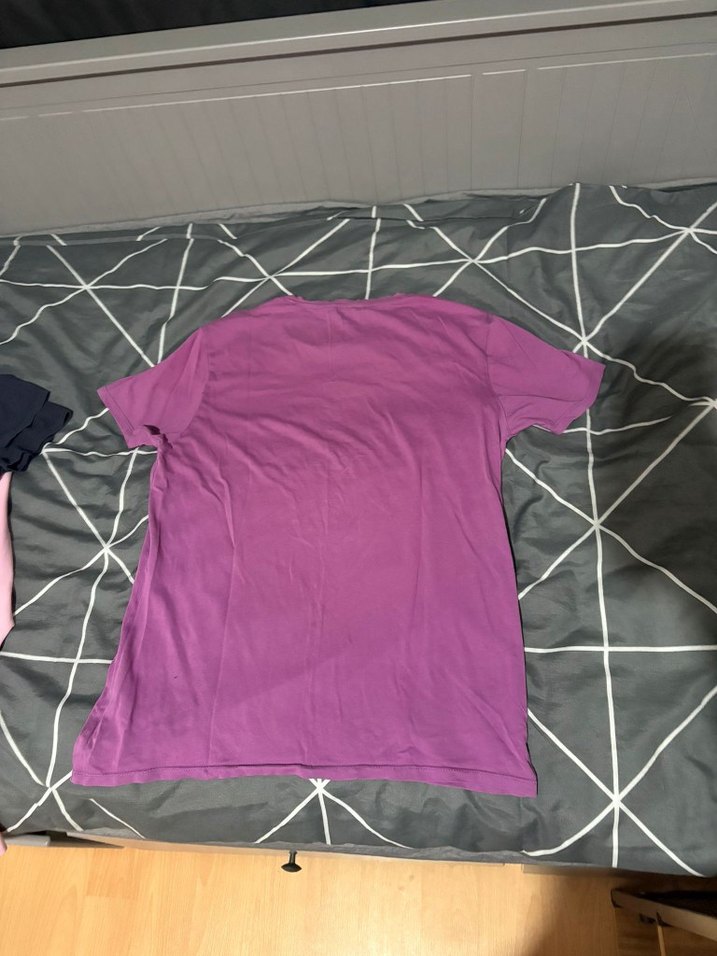 Mor Baskılı Kısa Kollu ERKEK t-shirt - Görsel 2