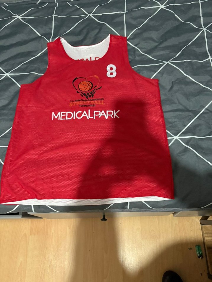 Erkek Beyaz Spor Atlet MEDICALPARK Baskılı - Görsel 3